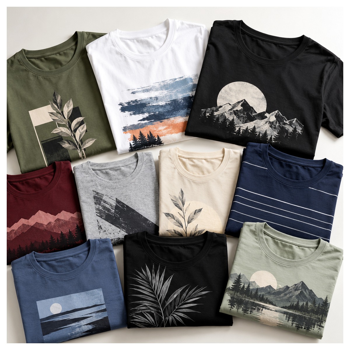 Adult Pull Neck T-Shirts